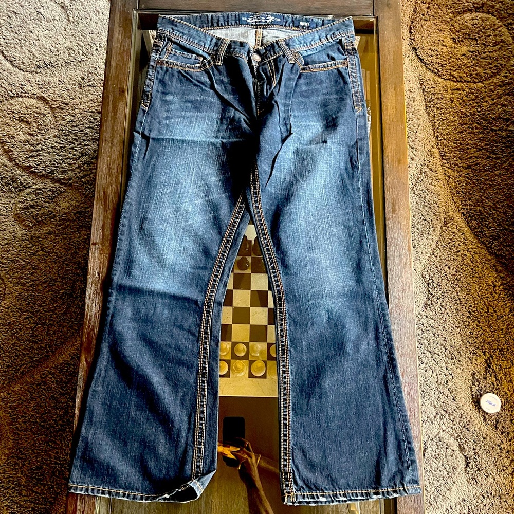 34x30 bootcut blue jeans